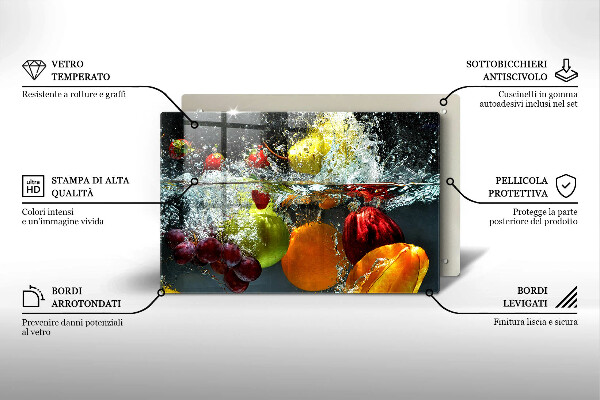 Cubre vitrocerámica Fruta jugosa en agua