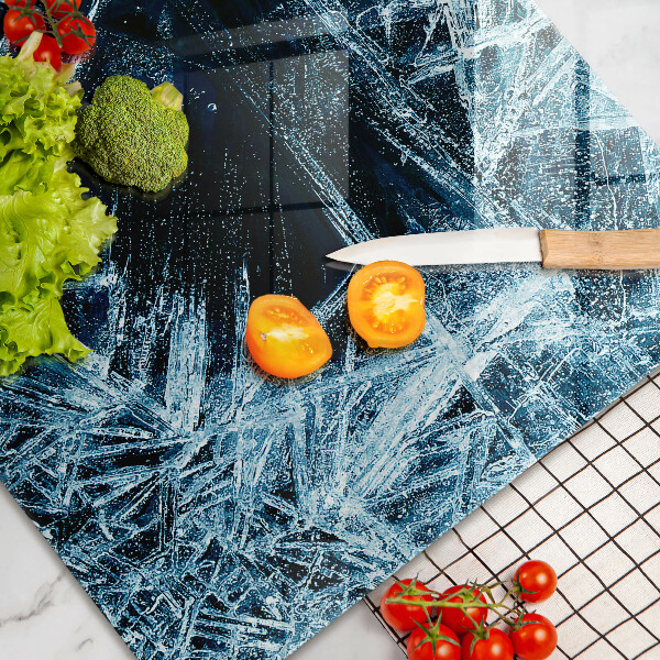 Cubre vitrocerámica Estructura del hielo afilado