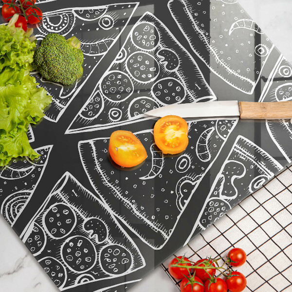 Cubre vitrocerámica Ilustración de pizza