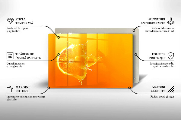 Cubre vitrocerámica Fruta jugosa de naranja
