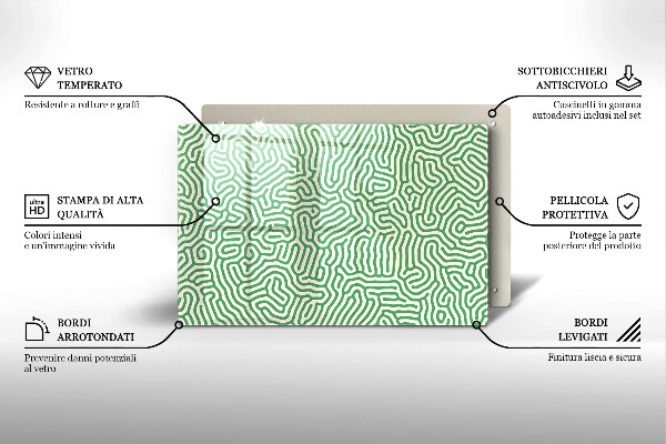 Cubre vitrocerámica Líneas abstractas