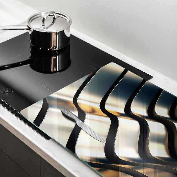 Cubre vitrocerámica Formas metálicas 3d