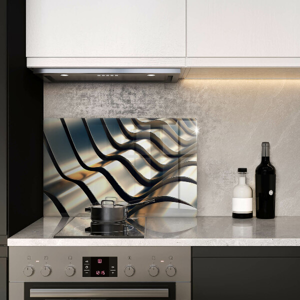 Cubre vitrocerámica Formas metálicas 3d