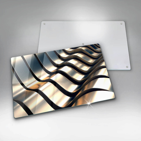 Cubre vitrocerámica Formas metálicas 3d