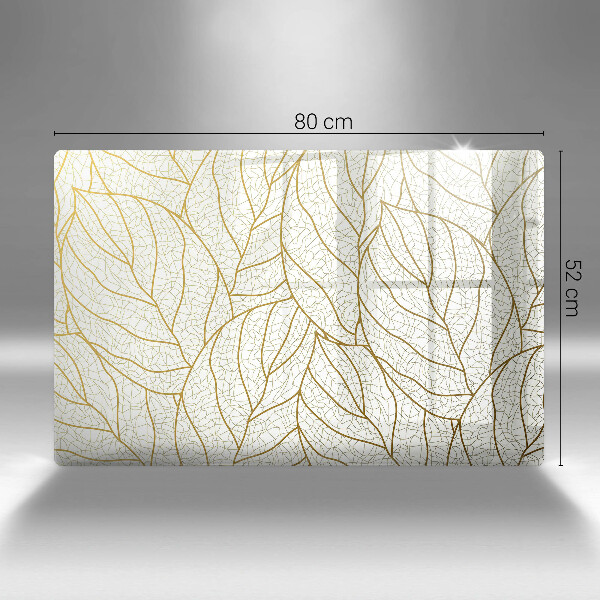 Cubre vitrocerámica Patrón de hojas de arte lineal