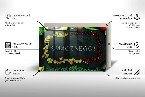 Cubre vitrocerámica Inscripción smacznego!