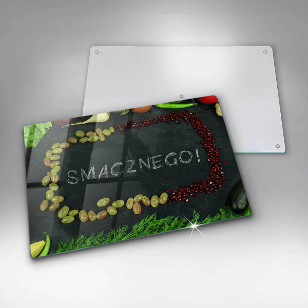 Cubre vitrocerámica Inscripción smacznego!