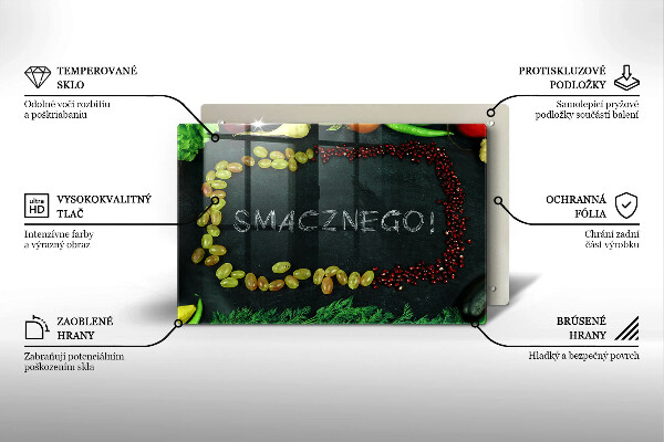 Cubre vitrocerámica Inscripción smacznego!