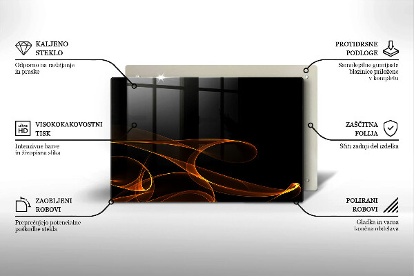 Cubre vitrocerámica Líneas abstractas