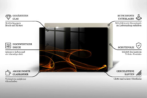 Cubre vitrocerámica Líneas abstractas