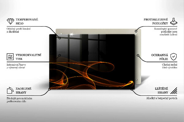 Cubre vitrocerámica Líneas abstractas