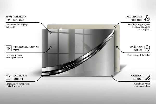 Cubre vitrocerámica Abstracción de metales