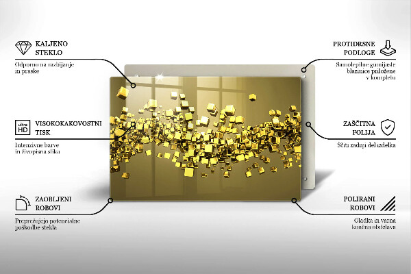Cubre vitrocerámica Geometría 3d abstracta