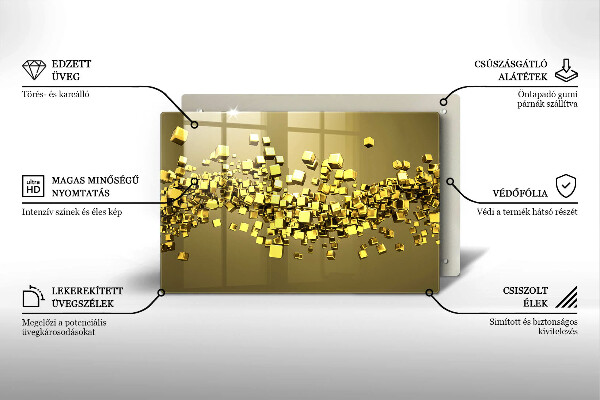 Cubre vitrocerámica Geometría 3d abstracta