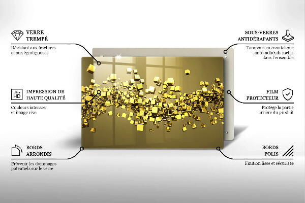 Cubre vitrocerámica Geometría 3d abstracta
