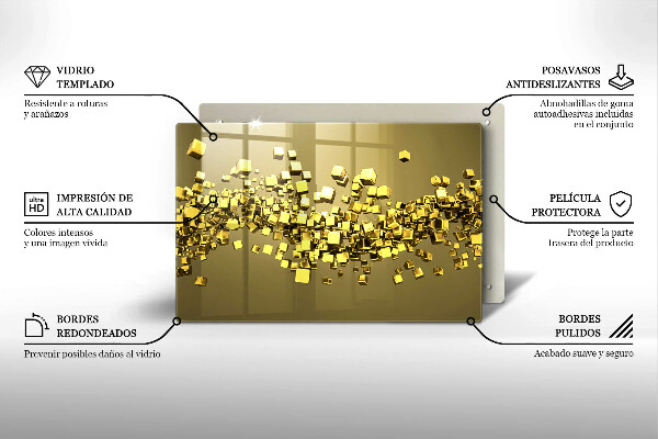 Cubre vitrocerámica Geometría 3d abstracta