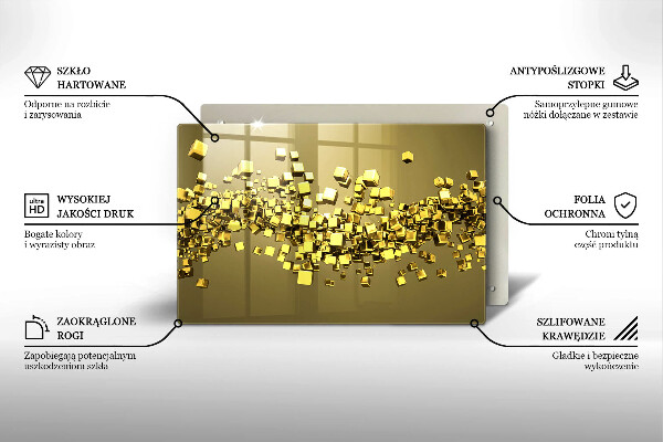 Cubre vitrocerámica Geometría 3d abstracta
