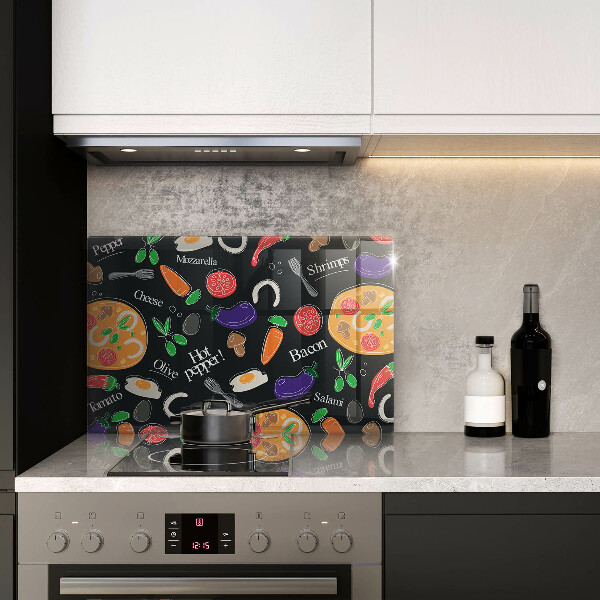 Cubre vitrocerámica Ilustración de comida