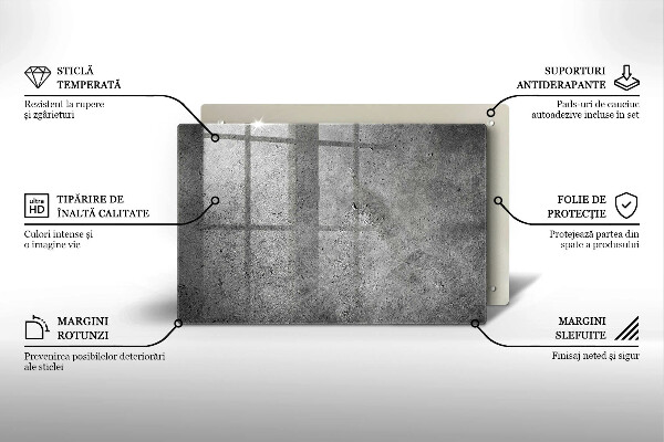 Cubre vitrocerámica Textura de piedra de hormigón