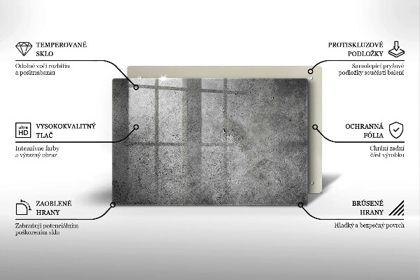 Cubre vitrocerámica Textura de piedra de hormigón
