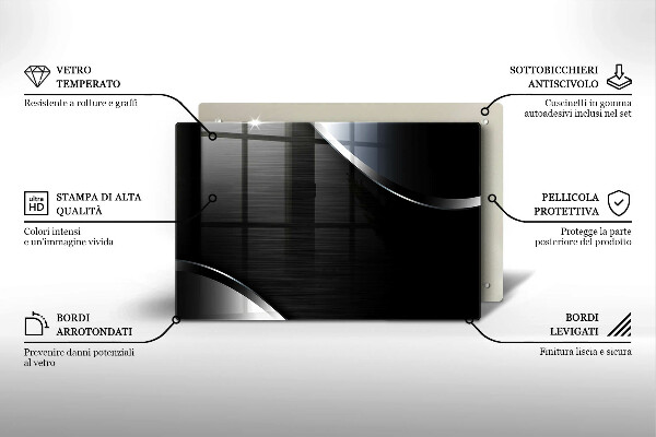 Cubre vitrocerámica Abstracción de metales