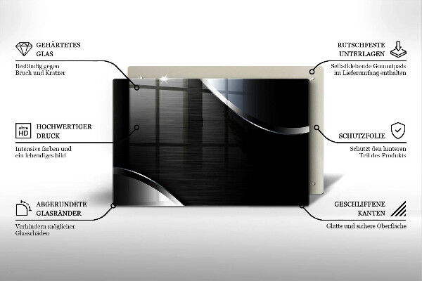 Cubre vitrocerámica Abstracción de metales