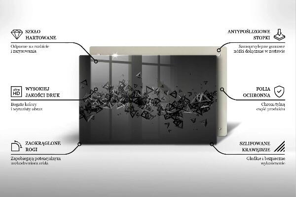 Cubre vitrocerámica Formas abstractas 3d