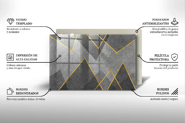 Cubre encimera Formas afiladas