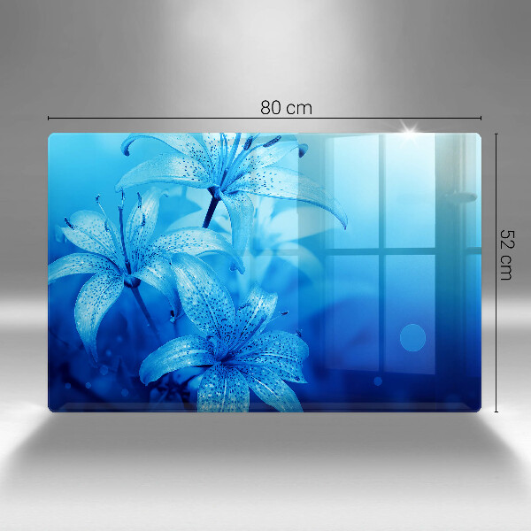 Cubre encimera Flores azules