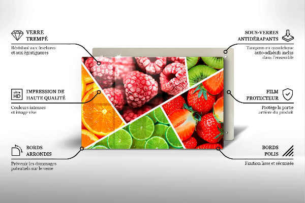 Cubre encimera Frutas coloridas