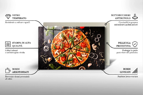 Cubre encimera Pizza con champiñones