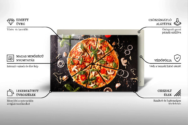 Cubre encimera Pizza con champiñones