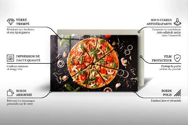 Cubre encimera Pizza con champiñones