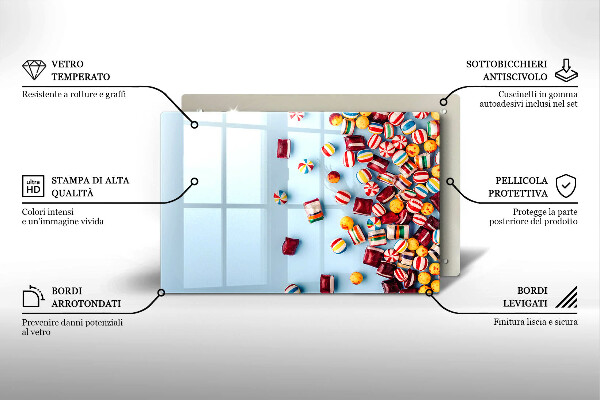 Cubre encimera Caramelos de colores