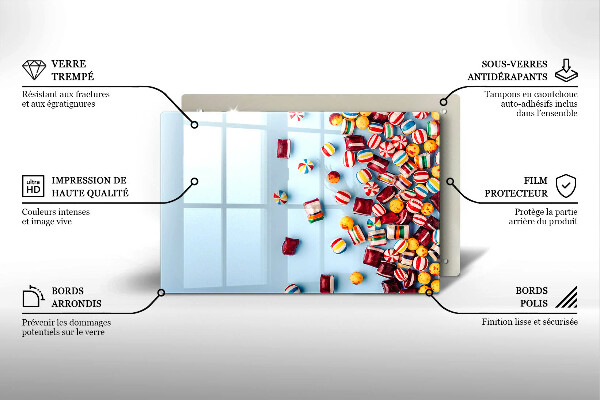 Cubre encimera Caramelos de colores