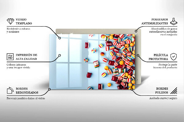 Cubre encimera Caramelos de colores