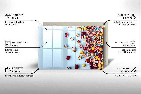Cubre encimera Caramelos de colores