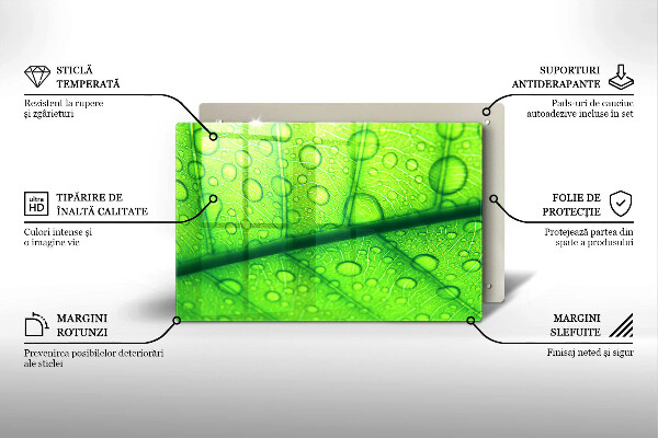Cubre encimera Primer plano de una hoja