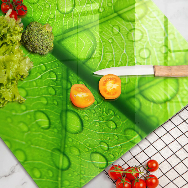 Cubre encimera Primer plano de una hoja