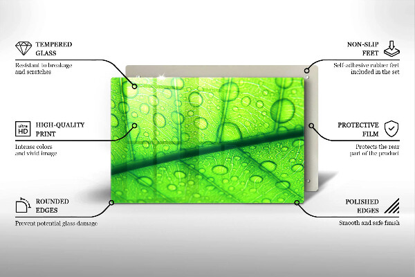 Cubre encimera Primer plano de una hoja