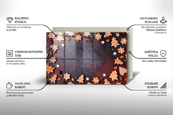 Cubre encimera Navidad de pan de jengibre