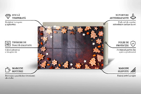 Cubre encimera Navidad de pan de jengibre