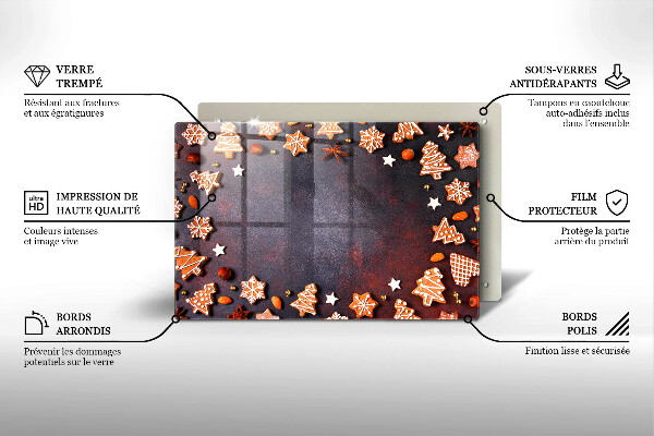 Cubre encimera Navidad de pan de jengibre