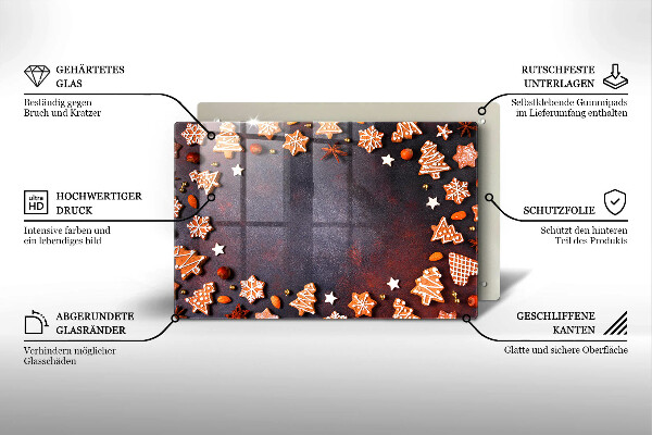 Cubre encimera Navidad de pan de jengibre