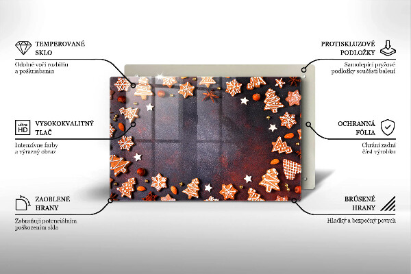 Cubre encimera Navidad de pan de jengibre