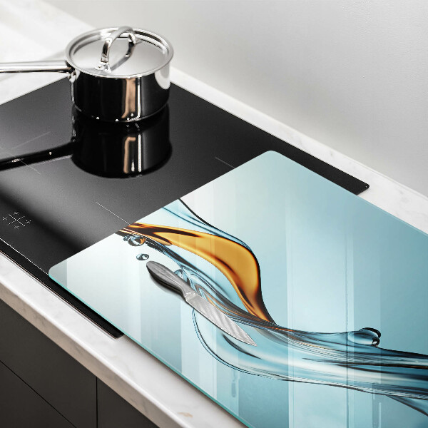 Cubre encimera Agua sobre un fondo azul