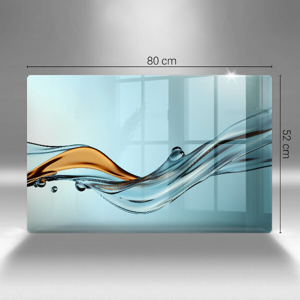 Cubre encimera Agua sobre un fondo azul