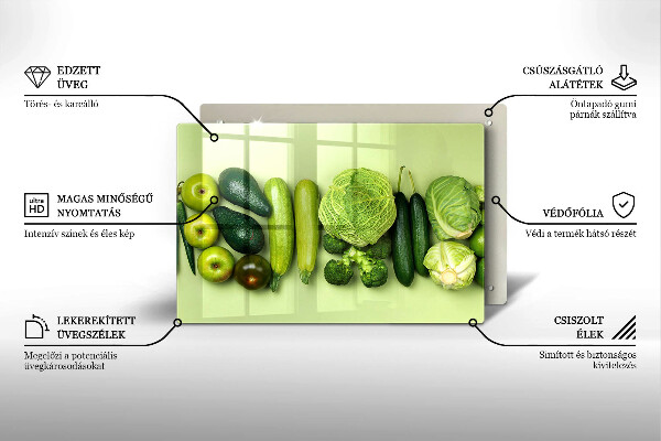 Cubre encimera Frutas y verduras verdes