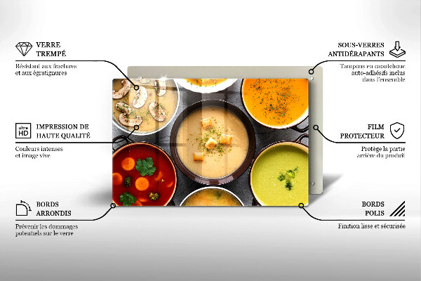 Cubre encimera Sopas coloridas