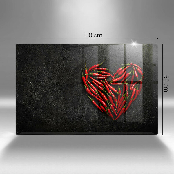 Cubre vitrocerámica Corazón de ají